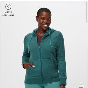 ‼️SOLD‼️ FIGS Heather Cactus Full Zip Up Hoodie